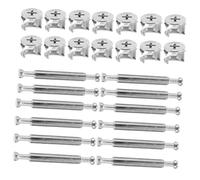 Mikinona 10 set Connettore Testa per Mobili in Resistente Accessorio Versatile con Viti Adattabili per Pannelli per Assemblaggio e Duraturo