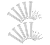 Mikinona 10 set Perni di Bloccaggio per Impalcature in Argento Perno di Fermo Molla per Sicurezza Connessione Stabile e Montaggio Rapido