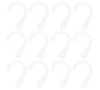 Mikinona 100 Ganci a J in Plastica Semitrasparente per Calzini e Cappelli Grucce Espositive per Uso Quotidiano e al Dettaglio Soluzione Salvaspazio Resistente per Organizzazione Casa e