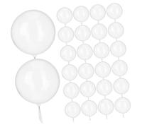 Mikinona 100 Palloncini Trasparenti Bobo per Matrimonio e Compleanno Palloncini Bubble Eleganti e Versatili in Tpu