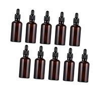 Mikinona 10pezzi Flacone Contagocce in Vetro Anti-perdita Dispenser Leggero per Lozioni e Medicinali per Conservazione e Viaggi