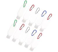 Mikinona 10sets Flacone per Mani Flaconi da Viaggio Ricaricabili Supporto Contenitori per Mani Flaconi Mano Sospesi senza Gancio per Liquidi Colore Casuale