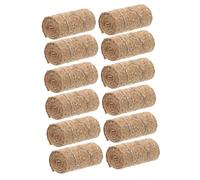 Mikinona 12 Miniature Straw Bales Realistic Small Stackable Hay Blocks For Dollhouse Farm Autumn Crafts Western Centerpiece Decoration