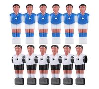 Mikinona 12 Pezzi Figure Calciatore per Calciobalilla Esterno Modelli Atleti Calcio Resistenti e Facili da Installare Sostituzione per Gioco Calcio da Tavolo