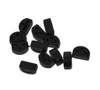 Mikinona 12 Pezzi Perle Fissaggio Corde Chitarra Nero Fissatore Ponte Corde Accessorio Suono Migliorato