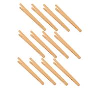 Mikinona 12 Pinze Montessori in Bambù per Sviluppo Motricità Fine e Coordinazione Occhio Mano Clip per Perline e Pane Strumenti Educativi Multifunzionali