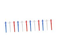Mikinona 12 Pz spazzolino da dentiera dentiere falsi spazzolino multistrato pulitore orale spazzolino per dentiera spazzolino dentiera spazzola di fermo spazzola per plastica