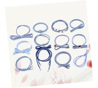 Mikinona 12pezzi Elastici Capelli Colorati Da Fasce Elastiche Resistenti Cuciture Per Code Intrecciate e Ricci Accessori Vibranti e Cute-friendly Per Donna Ragazze