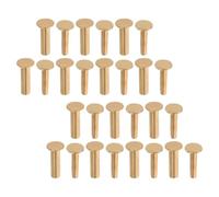 Mikinona 14 Paia Kit Rivetti in Acciaio Inox per Manici Coltelli da Cucina Fissaggi per Manici in Legno Rivetti per Riparazione Strumenti DIY per Manutenzione Coltelleria Professionale