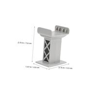 Mikinona 15 Pezzi Supporti Ponte Ferroviario Multilivello in Plastica Resistente Intemperie per Accessori Traccia Trenino Compatibile Tutti Marchi Blocchi Elevati