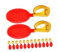 Mikinona 16 Pezzi Anelli Spray Scherzo Spruzzi d'Acqua, Giocattoli Rossi per Scherzi Estivi, Accessori Divertenti per Feste e Pesce D'aprile e Adulti