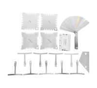 Mikinona 17pezzi Righello per Chitarra Misuratore per Azione delle Corde Spessimetro per Corde di Chitarra Strumento di Misurazione Perrghezze e Spessori degli Spazi di Strumenti