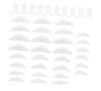 Mikinona 1set Cuscinetti Silicone Per Perming Ciglia Con Pennelli Kit Completo Per Sollevamento e Modellatura Ciglia Di Cuscinetti Pennelli Trasparenti