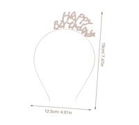 Mikinona 1Set fascia di compleanno ragazzine accessori per per donna felice bday fascia scena regina del compleanno cinghia di compleanno Diademi tiara strass