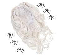 Mikinona 1set Parrucca Cosplay Spaventosa Per Halloween Parrucca Da Donna Imitazione Setoso Medi Grigi Per Feste e Performance Accessorio Per Costume Da Strega