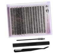 Mikinona 1sets Kit Extension Ciglia Singole Con Adesivo e Pinzette Per Applicazione Te Realizzato in Sintetica Per Look Naturali e Voluminosi Per Rimozione e