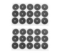 Mikinona 2 fogli Adesivi Marcatori Nero per Tavolo Biliardo Puntini Autoadesivi in Resistente Indicatore Posizione Palline per Snooker e Pool Compatti per Casa e Sala Giochi