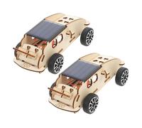 Mikinona 2 Kit Macchine in Legno per Modelli Stem Educativi con Elettrico Kit Costruzione Auto DIY con Guida Passo Passo Scientifico e Puzzle Rompicapo per Esperimenti Scientifici
