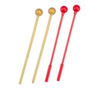 Mikinona 2 Paia di Bacchette per Percussioni in Abs Durevole, Mazze per Glockenspiel e Xilofono, Mallet per Batteria e Strumenti a Campana, Adatte a Musicisti Principianti e Professionisti
