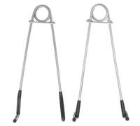 Mikinona 2 paia Divaricatore Mascelle Pesce in Acciaio Resistente con Impugnatura Ergonomica Antiriflesso Apribocca Multifunzionale per Pesca Etica e Adatta Varie Specie