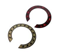 Mikinona 2 Pezzi Adesivi Rosone Chitarra Acustica Fiore Rosa Realistico Autoadesivi per Chitarra e Ukulele Copertura Imperfezioni e Decorazione Elegante