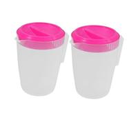 Mikinona 2 Pezzi Brocche per Caraffe Resistenti per Frigorifero e Bevande Fredde Design e Funzione Controllo Temperatura