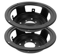 Mikinona 2 Pezzi Cornice in Ferro per Altoparlanti Supporto Rotondo per Sistemi Audio Veicolari e Home Theater