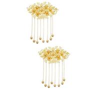 Mikinona 2 Pezzi Di Pettine Per Da Sposa Cinese Tradizionale Con Nappa Floreale Per Copricapo Accessori Per Da Sposa Cinesi Copricapo Fatto A Mano