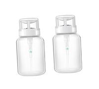 Mikinona 2 Pezzi Dosatore Per Conservazione Liquidi Vuoto Pompa Bloccabile Bottiglia Per Unghie Da Collo Nero e Bianco Per Rimuovere La Vernice