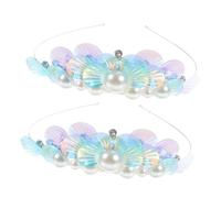 Mikinona 2 pezzi Fascia per Capelli a Forma di con Cristalli Accessori Leggeri e Resistenti per Feste e Carnevale Decorazione Capelli Bambine per Compleanni e Cosplay