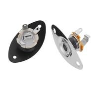 Mikinona 2 Pezzi Jack Mm Assicurano Il Segnale Per L'Uscita Della Presa Accessori Autentici Piastra Elettrica Strumenti Metallici Riproduzione Sound Design Ingresso Musicale