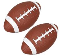 Mikinona 2 Pezzi Pallone da Rugby per in PVC Resistente Palloni da Allenamento Portatili per Gioco All’Aperto per Rugby Scolastico e Attività di Squadra