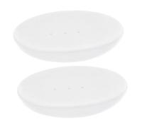 Mikinona 2 pezzi Portasapone in Opaca Porta Autodrenante per Bagno Elegante Portasapone Compatto per Camper Campeggio e Domestico Facile da e Resistente
