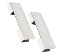 Mikinona 2 Pezzi Proteggi Batteria in Metallo per Rullante e Cassa Design Antiscivolo per Pratica Facile da Installare Compatibile con Vari Cerchi Protezione Durevole e Supporto Affidabile
