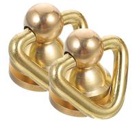 Mikinona 2 Pezzi Rivetto Girevole in Ottone Oro per Borse e Catene | Accessori per Pelle e Tessuto, Montaggio Fai da Te, Collegamento Tracolla, Finitura Elegante e Compatta