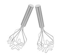 Mikinona 2 Pezzi Schiacciapatate Acciaio Inossidabile Pressa Manuale per Avocado e Verdure Design Ergonomico per Uso per Utensile Resistente e Facile da