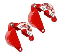 Mikinona 2 Pezzi Sicuro Blocco Valvola Industriale in Chiusura Disco Ergonomica per Rubinetti e Tubazioni da Protezione Antimanomissione per Uso Commerciale e Impianti Utility