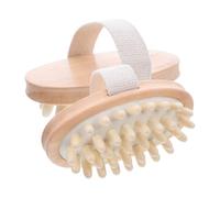 Mikinona 2 Pezzi Spazzola in Legno Shampoo Scrubber Esfoliante per Capelluto Spazzola Doccia Multifunzionale per Pulizia Profonda e Stimolazione Scalp Adatta Tutti i Tipi di