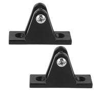 Mikinona 2 Pezzi Tappi per Occhiello Bimini Top in Nylon Nero Resistente Accessori per Copertura Parasole Barche Facili da Installare e Durevoli