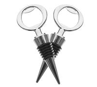 Mikinona 2 Pezzi Tappi Versatori Vino Multi Inossidabile Tappi per Bottiglie con Design Spirale per Sigillare Vino Olio e Bevande per Feste e Speciali