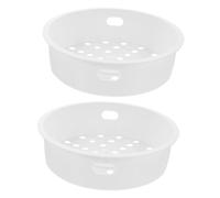 Mikinona 2 pezzi Vaporiera per Cuociriso Supporto Steaming Rack per Cottura Vapore Accessorio Pentola Elettrica per Verdure e Dim Sum
