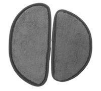 Mikinona 2 pezzi Vaschette Antigoccia per Frigorifero Mini Tappetino Assorbente Riutilizzabile e Lavabile Accessorio Durevole e Colore Grigio Semicircolare