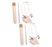 Mikinona 2 Pz Tavolozza makeup bag make up bag Cosmetici miscelati kit Vassoio per mescolare lo smalto palette di fondotinta per il trucco palette di fondotinta per la miscelazione Acrilico