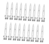 Mikinona 2 Scatole Fermagli per Capelli Argento in Acciaio Inossidabile Clip Sezionatrici Becco d Anatra e Clip Arricciatura Metalliche per Scatola per Parrucchieri e Uso Quotidiano