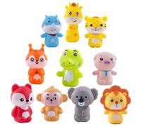 Mikinona 2 set Burattini da Dito per Giocattoli Educativi Animali per Giochi Genitore-figlio Marionette Morbide e Colorate per Racconti e Ruoli Regalo Compleanno