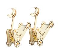 Mikinona 2 Set Kit Catapulta in Legno per Adulti DIY Trebuchet per Esperimenti Scientifici Stem Gioco Educativo per Apprendimento e Ingegneria