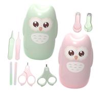 Mikinona 2 set Nail Kit con Tagliaunghie Sicuri e Forbici per Ragazzo Ragazza Limetta Morbida con Custodia Colorata Manicure Protetta per Ragazzo Ragazza