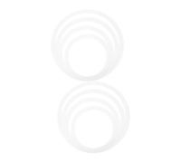 Mikinona 2 Set Silenziatori per Rullante Cerchi Assorbenti per Batteria da Riduzione Overtone e Miglioramento Accessorio Pratico per Musicisti