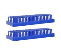 Mikinona 2 supporti per vetrini da microscopio, supporto multistrato per vetrini, drenaggio efficiente dello spazio e asciugatura rapida, risparmio di spazio per i laboratori