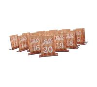 Mikinona 20 Pezzi da Tavolo in Legno con Base Autostanti per Matrimonio Decorazione Rustica per Ricevimenti Feste Banquet